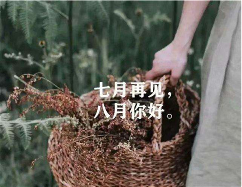 7月再見，8月你好